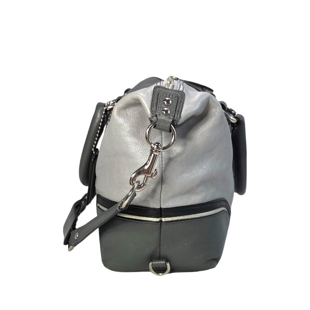 Coach 2012 Ashley Spectator 2-Way Gray Leather Satchel Bag Purse F17455 - Picture 10 of 16